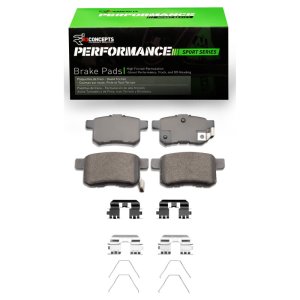 Acura TSX Performance Sport Brake Pads - Rear - R1 Concepts - R1 Performance Sport Pads - `08-`17
